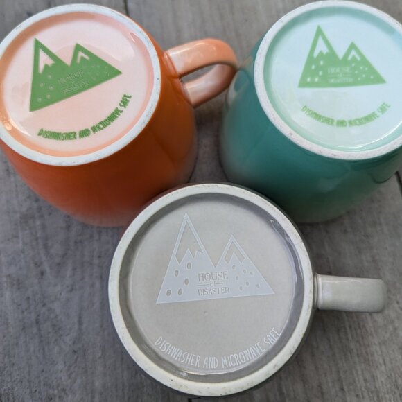 House of Disaster ombre dinosaur mug set - Picture 3 of 7